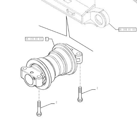 47405557 - каток поддерживающий